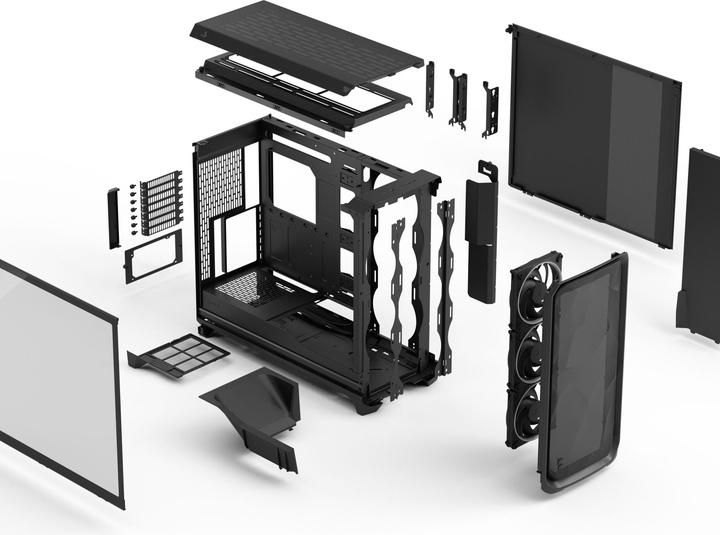 Image du produit Fractal Case Meshify 3 XL Black RGB TG Light Tint (ITX, SSI CEB, ATX, E-ATX, SSI EEB, mATX)
