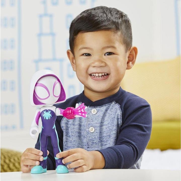 Actual product image Hasbro Spidey and His Amazing Friends Super-sized Ghost Spider Action Figure, Superhero Toy For