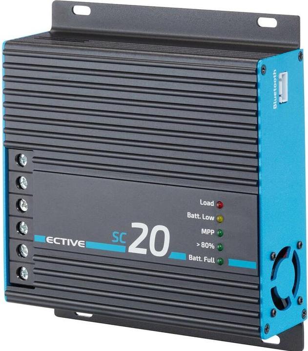 Actual product image Ective MPPT Solar Charge Controller SC20 240/480WP Solar Controller for 12V and 24V Batteries