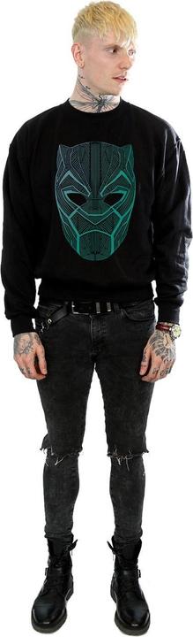 Image du produit Mens Black Panther Tribal Mask Cotton Sweatshirt (L)