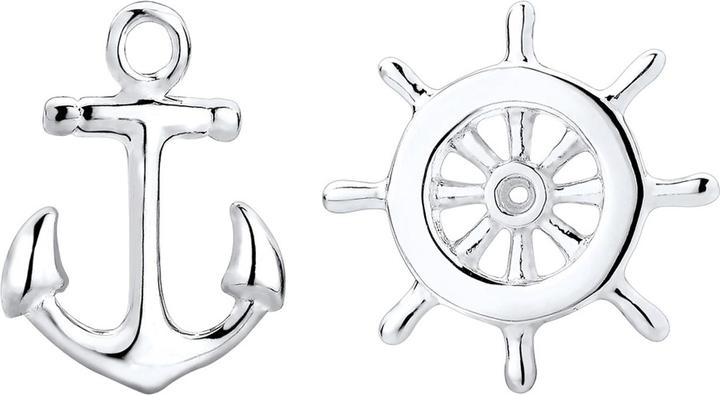Elli Ohrringe Anker Steuerrad Maritim Sailor Filigran 925 Silber (925er Sterling Silber)