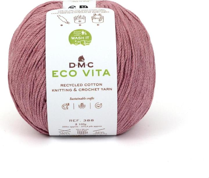 Actual product image DMC Wool Eco Vita 100 g, berry (250 m)
