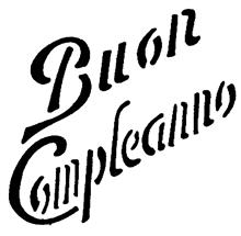 Actual product image Piazza Stencil for cake decoration Buon Compleanno D26cm