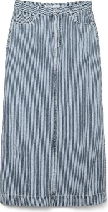 Vero Moda VMBIRKLEY Mittlere Taille Langer Rock Jeansrock