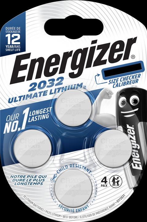 Energizer CR2032 Ultimate Lithium (4 Stk., CR2032, 235 mAh)