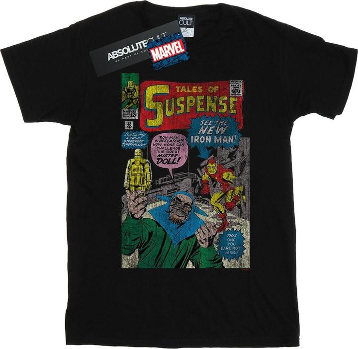 Iron Man Distressed Suspense Cover TShirt (3XL)