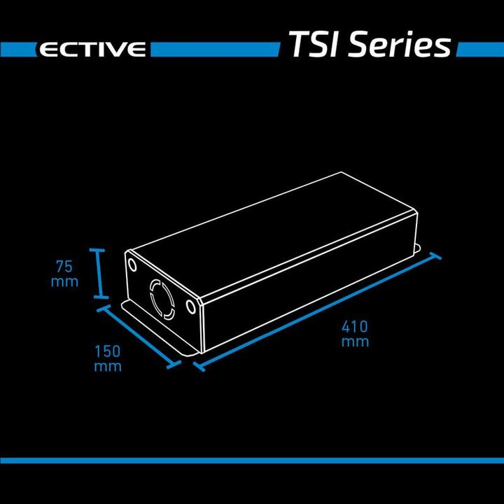 Immagine prodotto Ective TSI102 Inverter a onda sinusoidale 1000W/12V con NVS