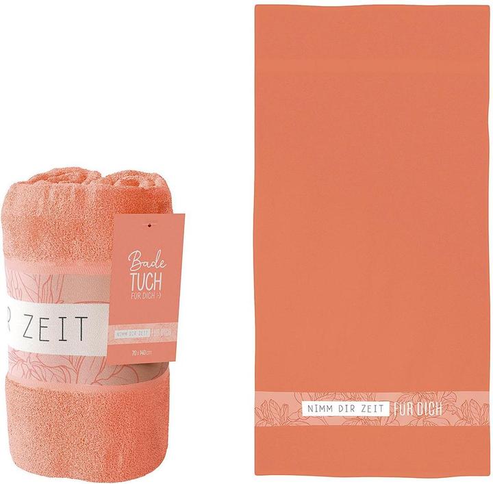 Image du produit Lavida Serviette de bain Fleur orange (70 x 140 cm)