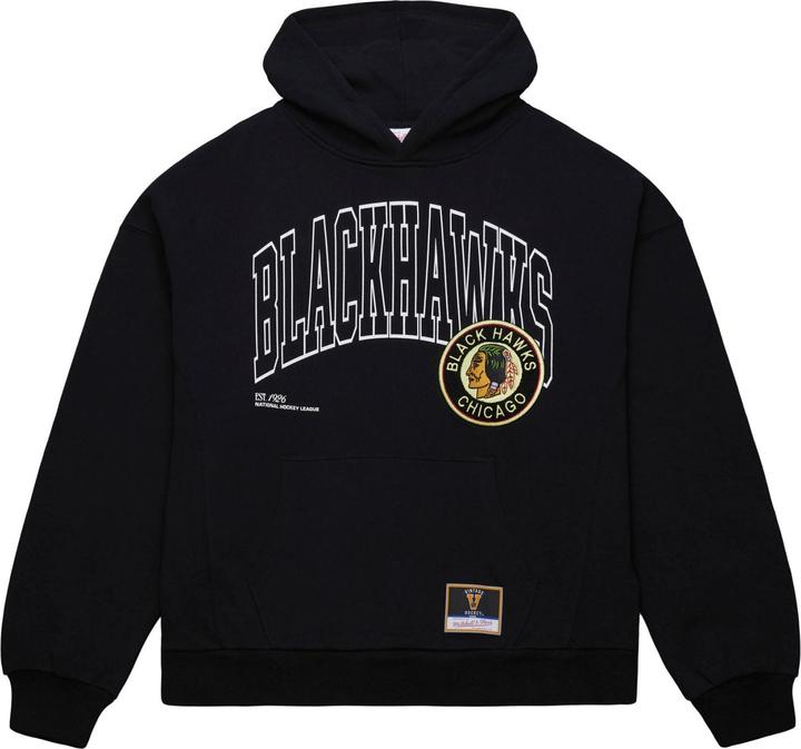 Mitchell & Ness M&N Fleece Oversized Hoody Chicago Blackhawks - S (S)