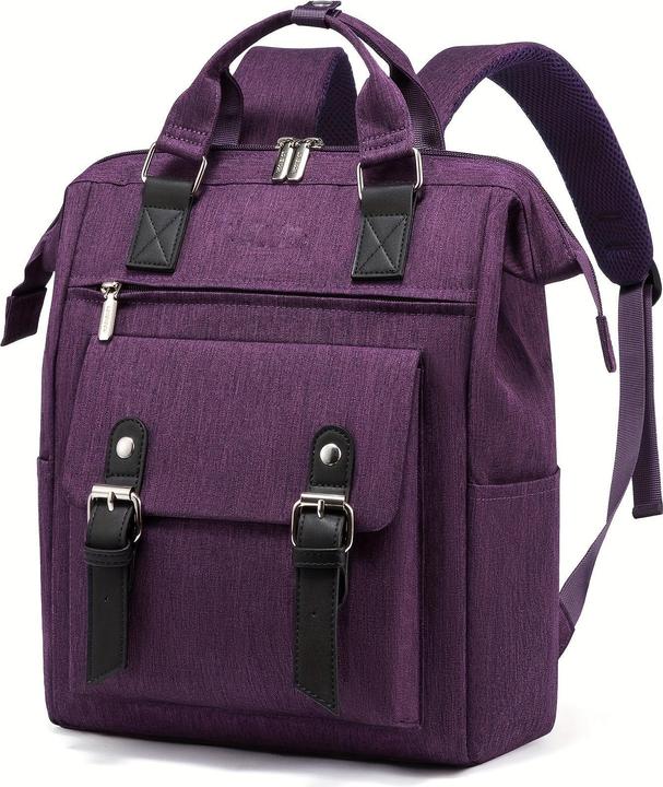 Produktbild Only-Bags.Store Stilvoller kleiner Laptop-Rucksack - Modischer College Daypack mit verstellbaren Trägern, robustem
