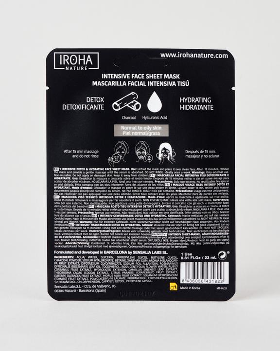 Produktbild Iroha Nature Nature - Detox Tissue Face Mask (1000 ml)