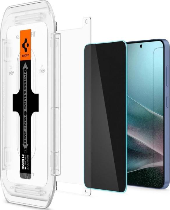 Actual product image Spigen Glass tR EZ Fit HD (Privacy) 2 Pack - Samsung Galaxy S25/S24 (2 Piece, Samsung Galaxy S25, Samsung Galaxy S24)