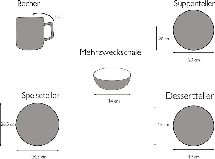 Produktbild CreaTable Samba (20 Stück)