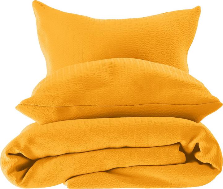 Actual product image Lotus Bettwaren Bed Linen Satin Seersucker uni (Duvet cover, 200 x 210 cm)