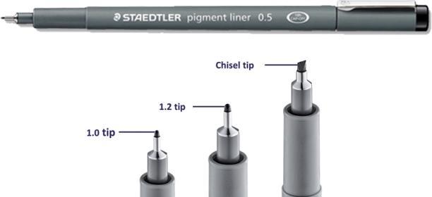 Produktbild Staedtler Fineliner Pigment liner 308 Strichstärke: 1,2 mm Schreibfarbe: schwarz (Schwarz, Grau, 1 x)