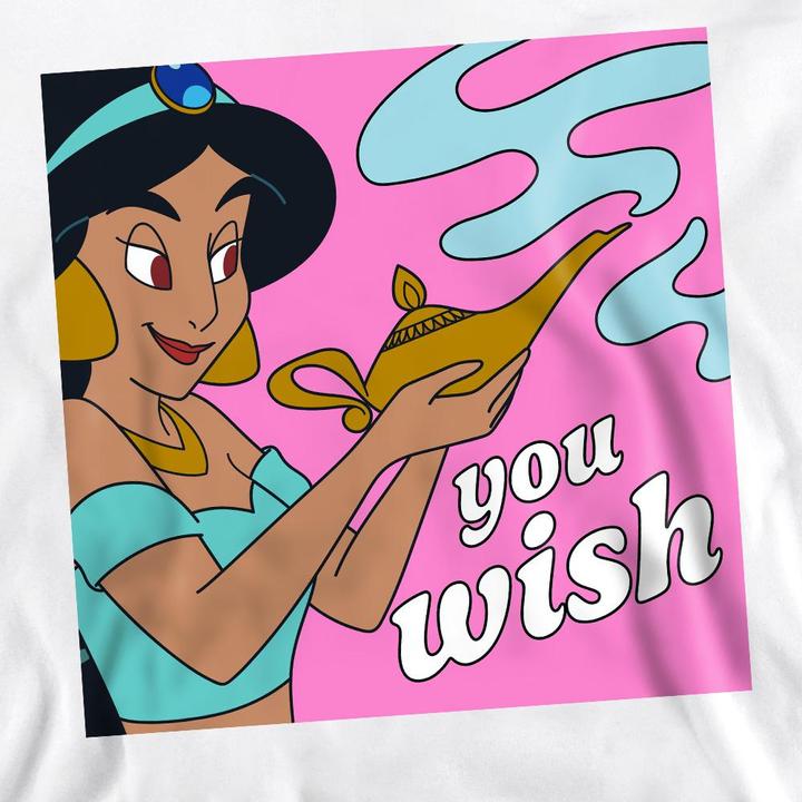 Actual product image Aladdin Unisex Adult You Wish Jasmine Sweatshirt (L)