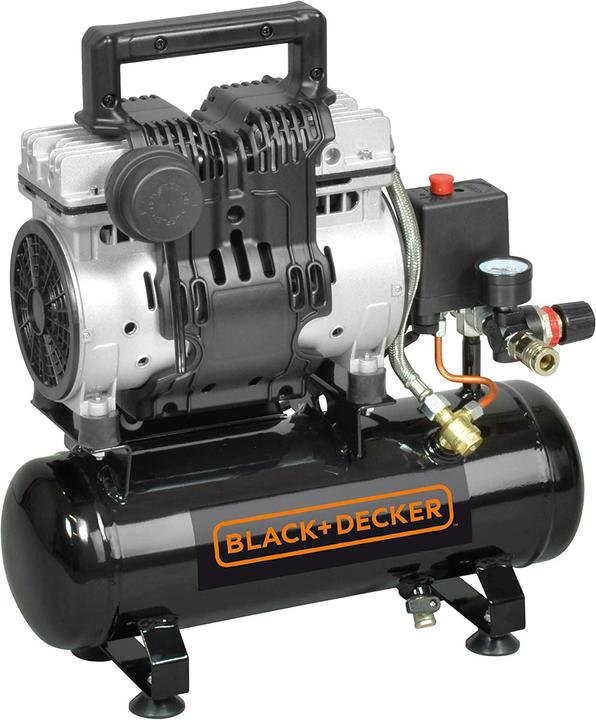 Immagine prodotto Black & Decker BLACK&DECKER SPRĘŻARKA BEZOLEJ. 6L /1KM/ 8BAR /0,75KW / BARDZO CICHY (8 bar, 6 l)