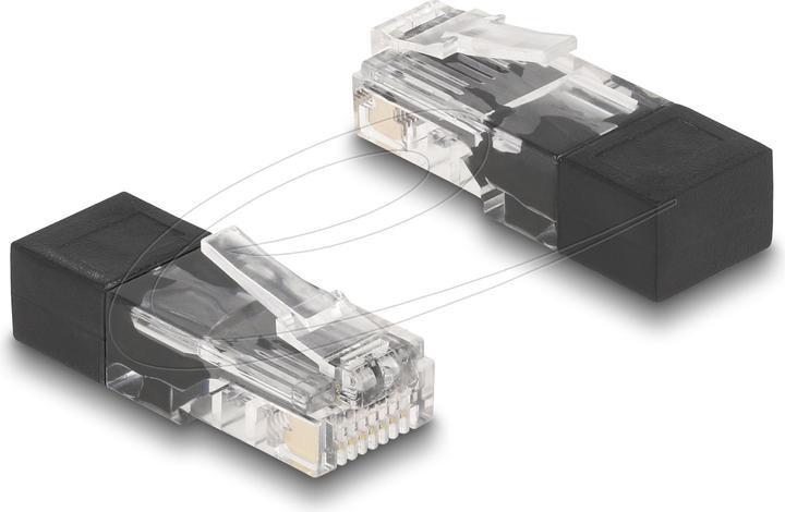 Actual product image Delock RJ45 plug with terminating resistor (Network cable plug)