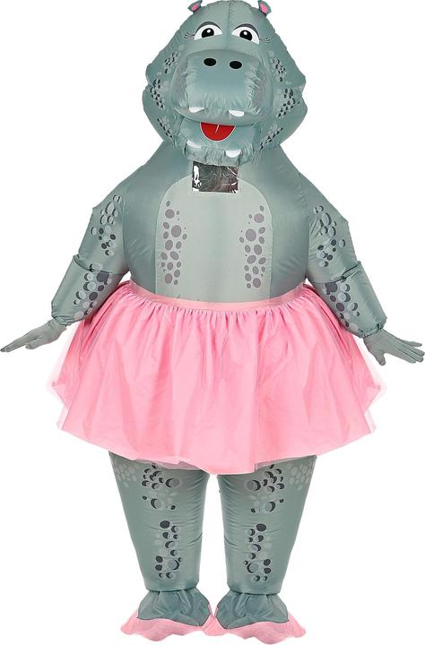 Actual product image Widmann HIPPO BALLERINA (aufblasbares Kostüm m. integriertem Gebläse & Maske), One Size Fits Most Adult (One size)