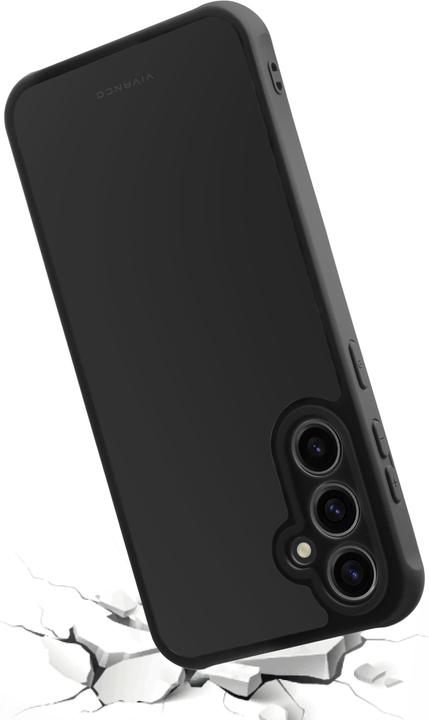Image du produit Vivanco Housse FROSTED pour Samsung Galaxy S23 FE, semi-transparente/noire, cadre de protection de (Samsung Galaxy S23 FE)