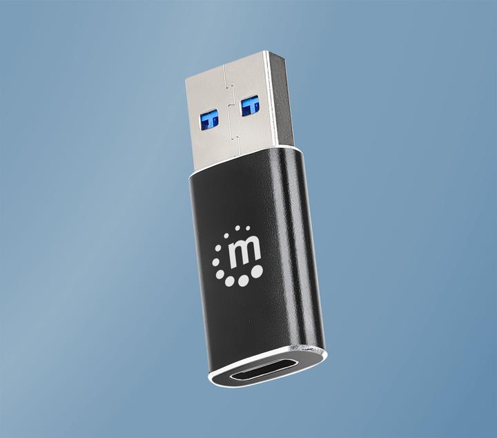 Actual product image Manhattan USB A - USB C adapter (USB 3.2 Gen 2)