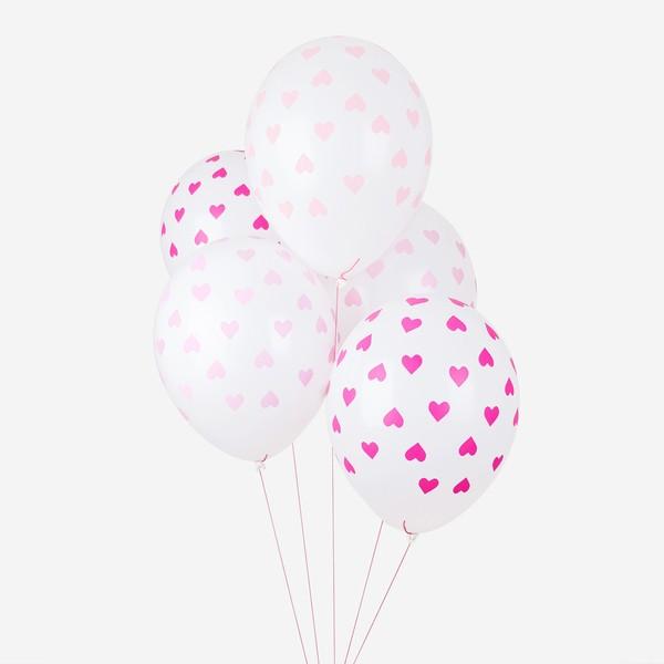 Immagine prodotto My Little Day Palloncino con cuori rosa (5 x)