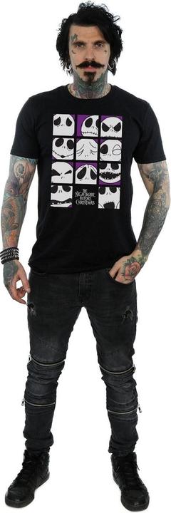 Produktbild Disney Nightmare Before Christmas Many Faces Of Jack Squares TShirt (M)