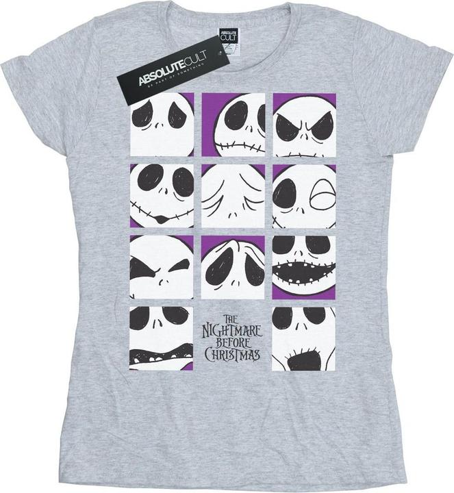 Produktbild Disney Nightmare Before Christmas Many Faces Of Jack Squares TShirt (XL)