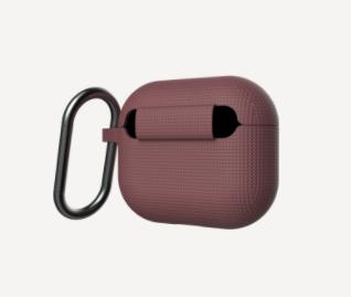 Actual product image UAG Transportcase Dot AirPods (3rd Generation) Bordeaux (Headphone bag)