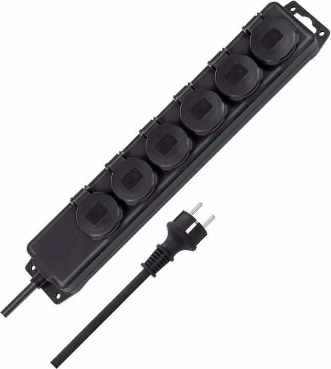Actual product image Brennenstuhl Socket strip (6 x, CEE 7/3, 2 m)