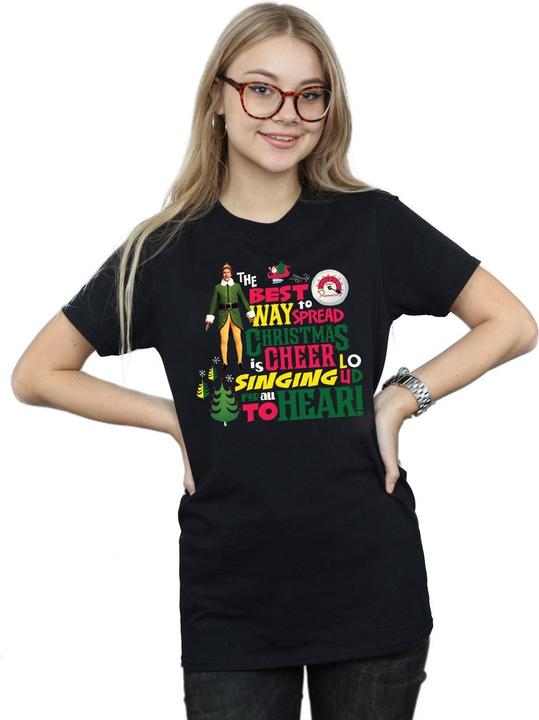 Immagine prodotto Elf Christmas Cheer Maglietta Ampia Donna (L)