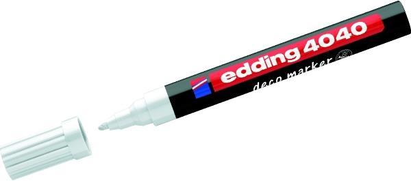 Produktbild Edding Lackmarker 4040 Deco (Weiss, 1 mm)