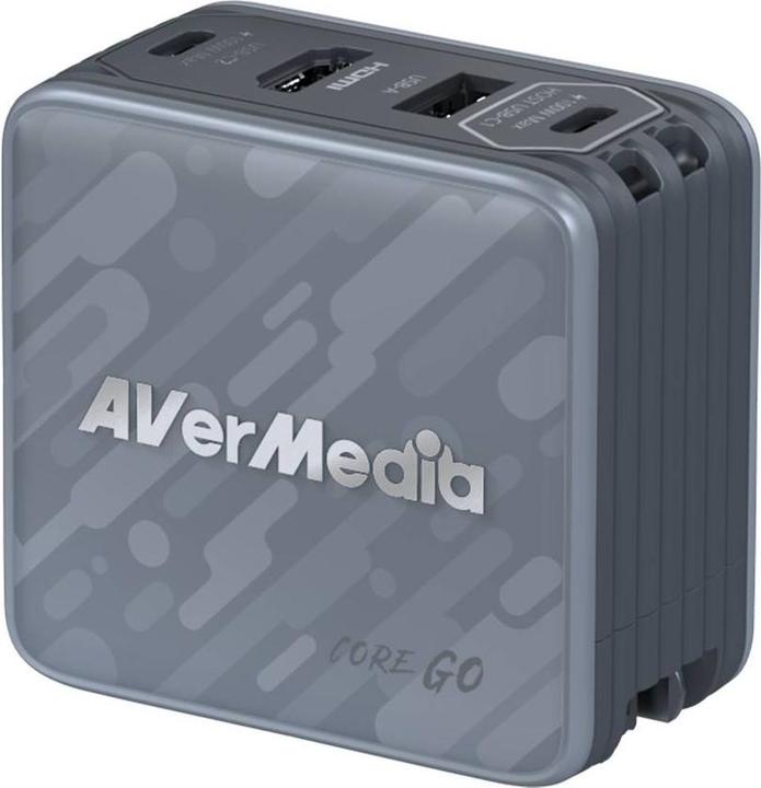 Actual product image AVerMedia Charging dock, Core GO (GC313) Black, 100W GaN, HDMI