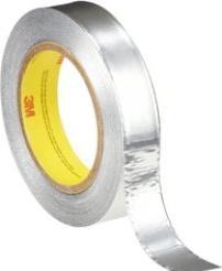 Immagine prodotto 3M Nastro adesivo metallico 431, 12 mm x 55 m, argento Vettore in alluminio morbido, per la copertura (12 mm)