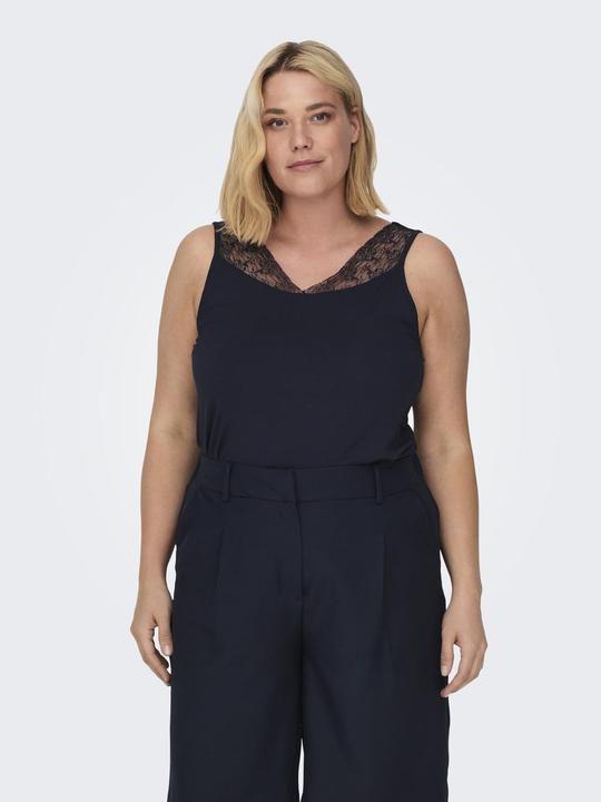 Only Curvy Spitzen Oberteil
