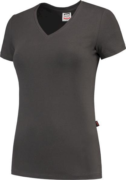 Tricorp T-Shirt V-Ausschnitt Fitted Damen White Gr. L (L)