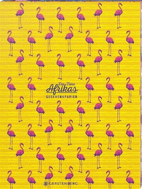 Image du produit Les animaux d'Afrique cahier de papier cadeau - motif flamant rose (Papier cadeau)