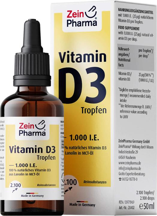 Image du produit Zein Pharma Vitamin D3 Drop (1 pièce(s), Gouttes)