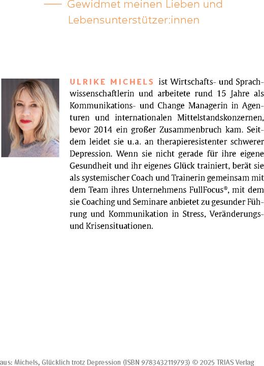 Produktbild Michels:Glücklich trotz Depression (Deutsch, Ulrike Michels, 2025)