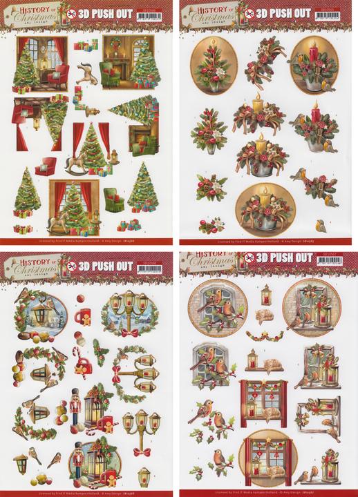 Immagine prodotto Amy Design Set di lenzuola punzonate 3D "Storia del Natale (4 x)