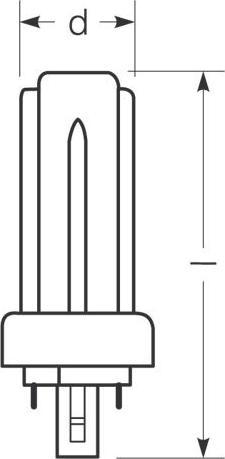 Produktbild Radium Kompaktleuchtstofflampe (43.40 W, 3200 lm, 3 x, G)