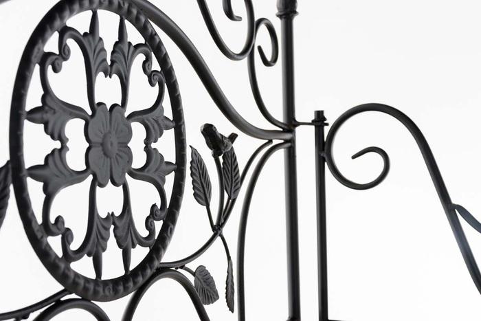 Image du produit CLP Étagère sur pied Flora, noir (66 x 32 x 175 cm)