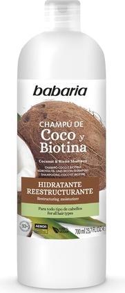 Immagine prodotto Babaria Shampoo al cocco con cheratina e biotina 700ml (700 ml)