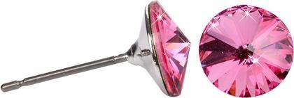 Levien Rivoli Rose fine stud earrings (L)