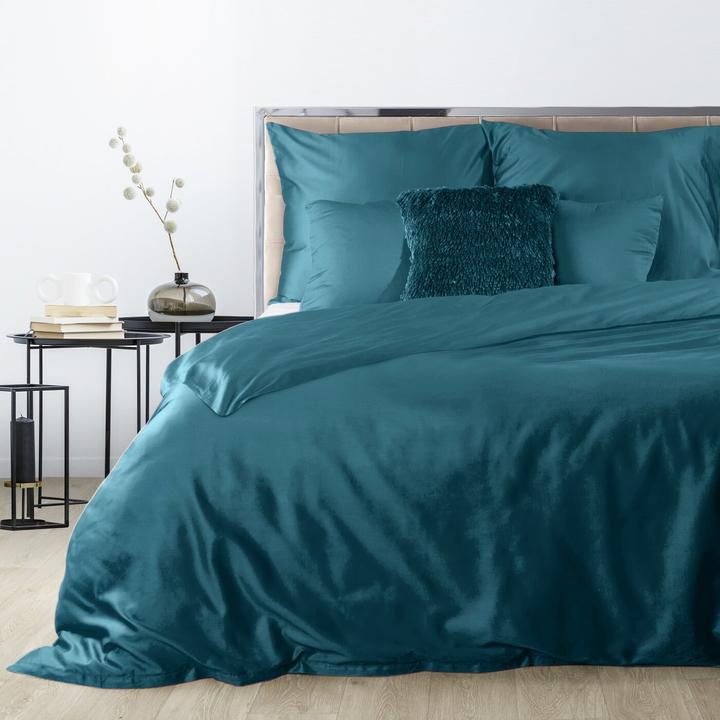 Actual product image Eurofirany DIVA LINE DINA High quality cotton satin single color bedding set, 220 X 200 cm, 2 pcs. 70 X 80 cm (Duvet cover, 220 x 200 cm)