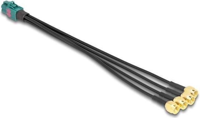 Actual product image Delock Cable Mini FAKRA Z socket quad to 4 x SMA plug (Antenna cable)