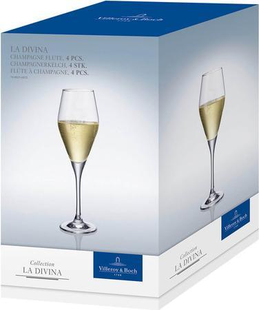 Immagine prodotto Villeroy & Boch La Divina (26 cl, 4 Occhiali, Bicchieri da champagne)