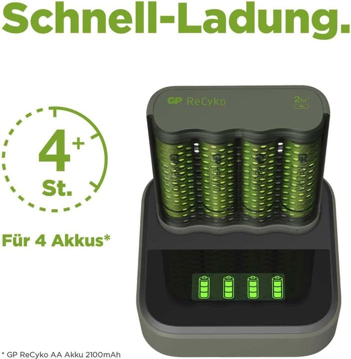 Produktbild GP Batteries Pro-Line Docking Station + 4xAAA + 4xAA (8 Stk., AA, 2100 mAh, Ladegerät inkl. Akku)