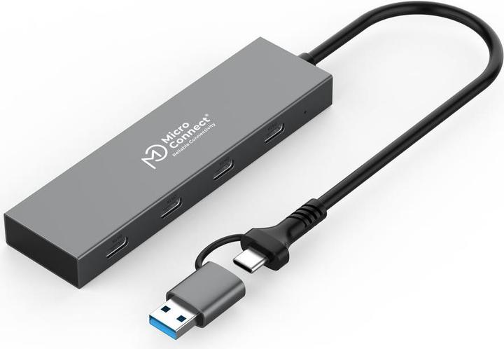 MicroConnect USB 3.2 GEN1 double port (USB-C, 4 Ports)