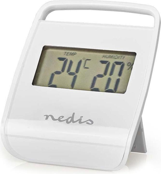 Image du produit Nedis Thermomètre numérique | Intérieur | Température ambiante | Humidité ambiante | Blanc